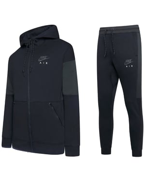 Nike Air Mens Zip Through Tracksuit Black