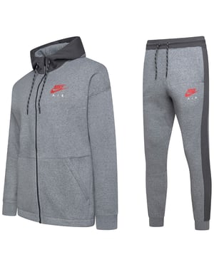 Nike Air Mens Zip Through Tracksuit Grey