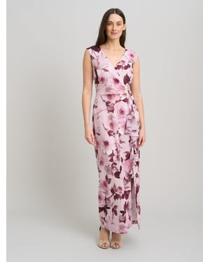 Perla Stretch Floral Diamante Trim Maxi Dress