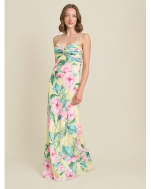 Marge Burnout Print Maxi Dress