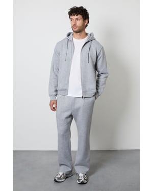 Grey Marl Straight Leg Joggers