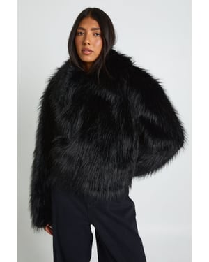 Tall Faux Fur Collared Jacket
