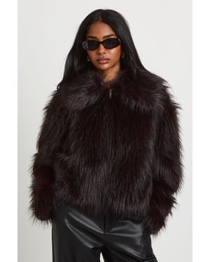Faux Fur Collared Jacket