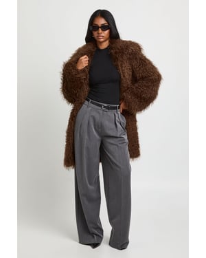 Midi Mongolian Faux Fur Jacket