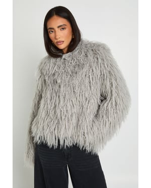 Shaggy Faux Fur Jacket