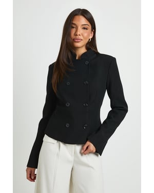 Military Style Fitted Blazer