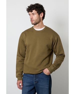 Khaki Crew Neck Sweatshirt