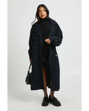 Petite Oversized Raglan Sleeve Trench Coat