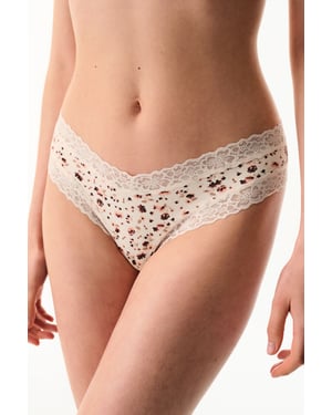 Relaxed Cotton Floral Brazilian Briefs