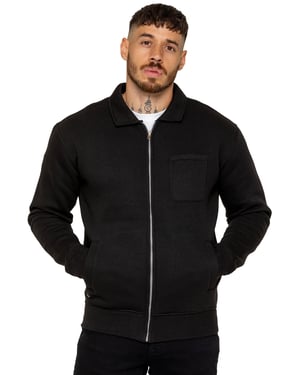 Enzo Milano | Mens Full Zip Collared Sweatshirt