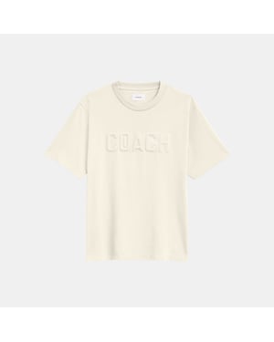 Debossed T-Shirt In Organic Cotton