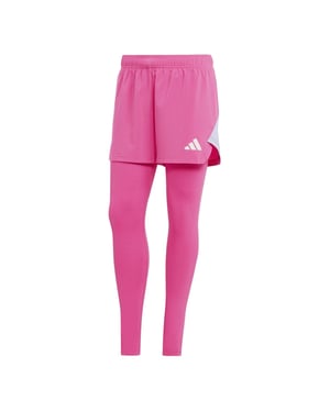 Women's adidas Stitched Fitted Cuff Solid Patterned Leggings in Pink