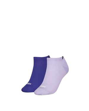 Women's Puma Rib Trainers Socks in Purple Combo