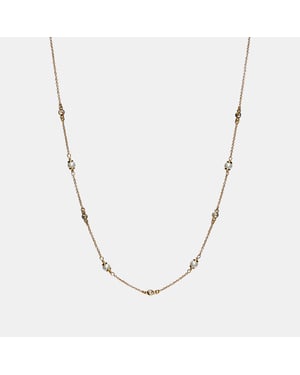 Sculpted C Pearl Necklace
