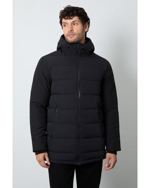 Black Quilted Coat