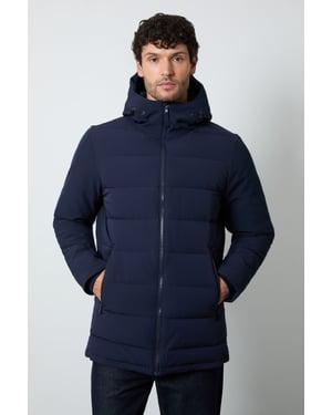 Navy Quilted Coat
