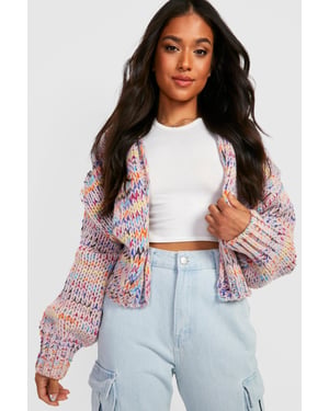 Petite Premium Chunky Multicoloured Cardigan