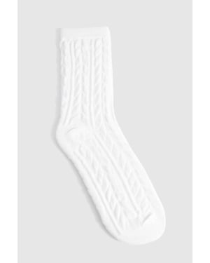 Cable Knit Cosy Socks