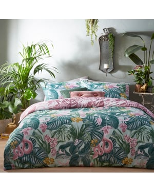Medinilla Tropical Reversible Duvet Cover Set