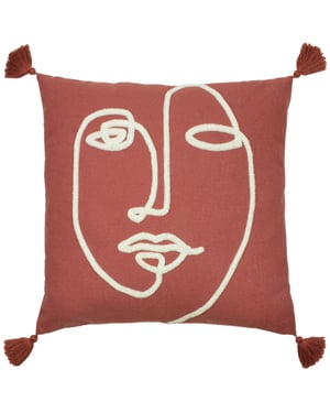 furn. Uno Face Abstract Tufted Cushion Cover
