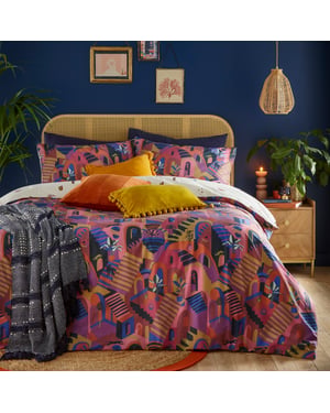furn. Eivissa Abstract Duvet Cover Set