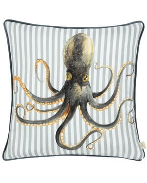 Evans Lichfield Salcombe Octopus Piped Polyester Filled Cushion