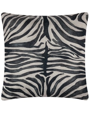 Paoletti Leopardis Zebra Woven Outdoor Filled Cushion