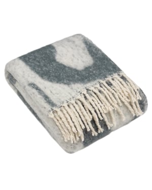 Hoem Meta Jacquard Tasselled Throw