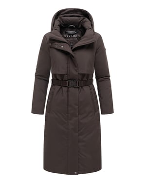 Navahoo dames winterparka WALDBUMMLER – weerbestendig & stijlvol met tailleceintuur