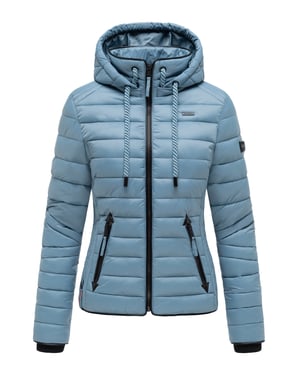 Navahoo Dames Gewatteerde Jas Lulana – Licht, Trendy & Afneembare Capuchon