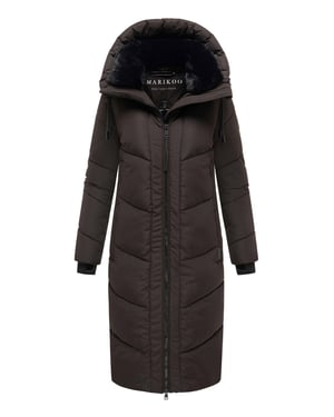 Marikoo Nadaree dames winterjas – lang, warm & met capuchon