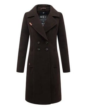 Navahoo Dames Trenchcoat Wooly – Premium Wintermantel met Elegante Pasvorm