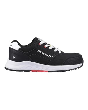 Dunlop Heren Storm Lederen Veiligheidsschoenen (Zwart/Wit/Rood)