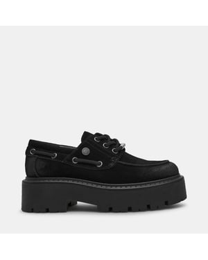 Women's Steve Madden Oaklen Shoes in BLACK SUED