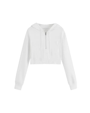 Women's Miso Cropped Hoodie in White