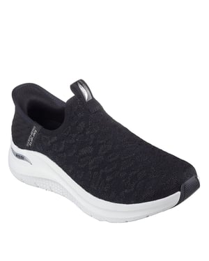 Women's Skechers Fit 2.0 Slip On Trainers in Black