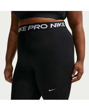 Women's Nike Pro 365 High Rise Solid Shapewear Leggings in Black/White