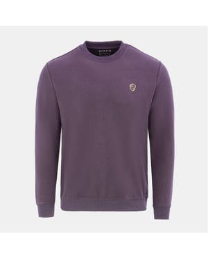 Men's Howick Crew Neck Jumper in Light Purple