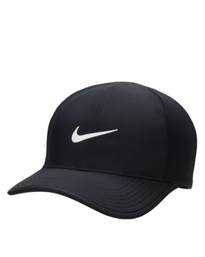 Accessories Nike Logo Print Pre Curved Brim Baseball Cap in Black/White