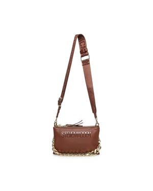Accessories Steve Madden Bnicco Cross Body Bag with Embossed Logo in COCOA