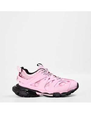 Women's Balenciaga Track Mesh Sneakers in Pink/Black