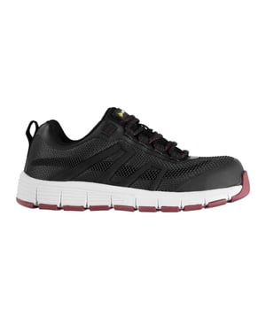 Dunlop Veiligheidsschoenen met stalen neus voor dames van het merk Maine SB (Zwart / Fuchsia)