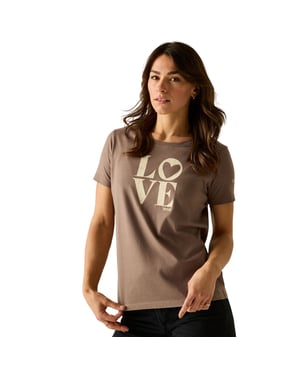 Regatta Womens/Ladies Filandra VX Love T-Shirt (Mocha)