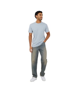Brave Soul Heren Katoenen Jersey T-shirt (Staal)