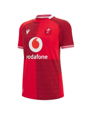 Macron Dames 2025/26 Wales RU thuisshirt (Rood)