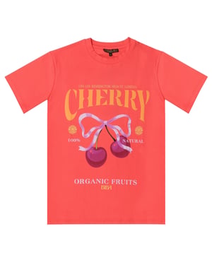 Biba Dames/Dames Oversized T-shirt (Kersen)