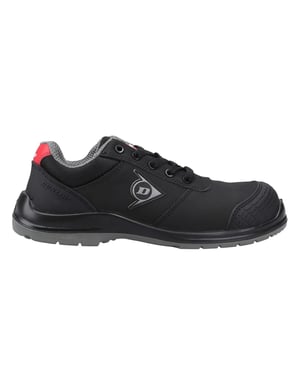 Dunlop Mens First One Adv-Evo Action Leather Low Safety Shoes (Black/Red)