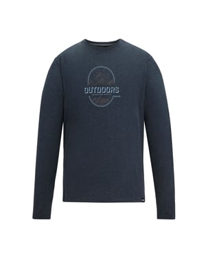 Regatta Mens Maylow Outdoors Long-Sleeved T-Shirt (Navy)