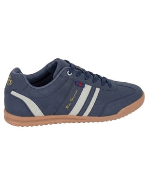Ben Sherman Mens Feedback Faux Nubuck Trainers (Navy/Grey)