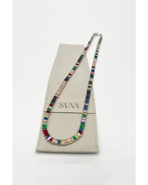 Multicolour Tennis Necklace